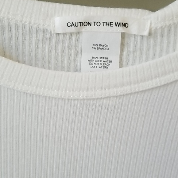 Ribbed Tee by CAUTION TO THE WIND - Picture 3 of 3